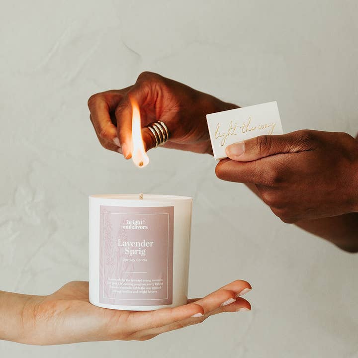 Bright Endeavors - Wholesale Jar/Filled Candle - Lavender Sprig1