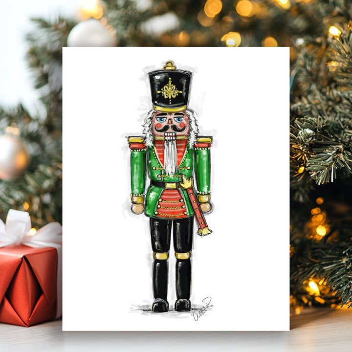 Rustic Nester - Wholesale Christmas Wall Art - Nutcracker Christmas Decor, Seasonal print, Holiday art1