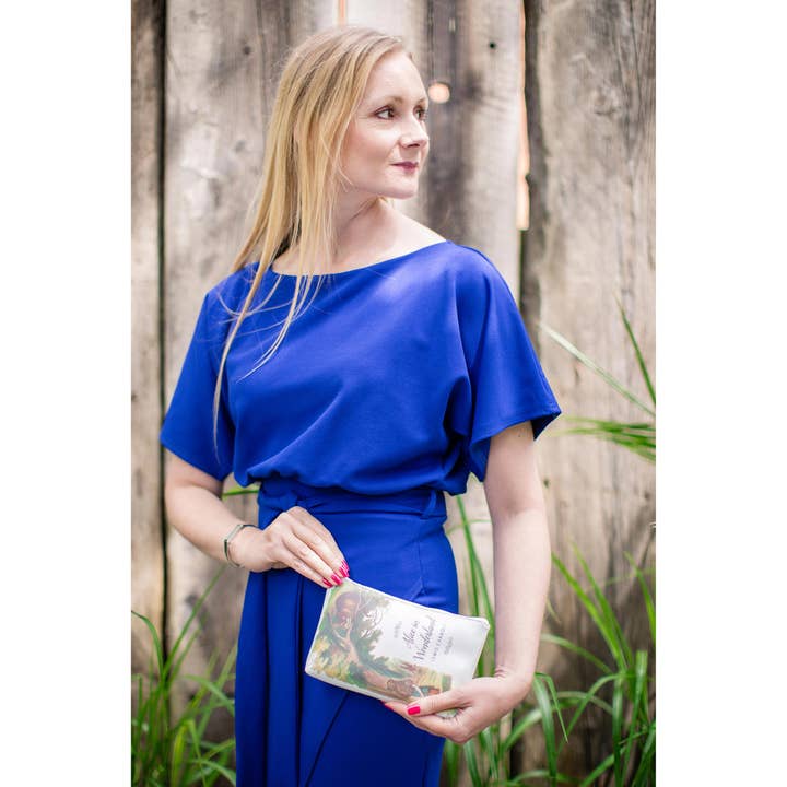 Well Read Company - Venta al por mayor Estuche para lápices - Bolsa de bolsillo original turquesa de Alicia en el país de las maravillas5