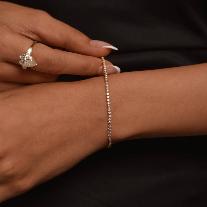 3 Carat Diamond Tennis Bracelet in 14K/18K Gold for wholesale by Evara Jewelry