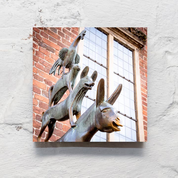 Kila-Photography - Deine Stadt auf Holz - Wholesale Art Print - photo square 10x10cm - Bremen on wood1