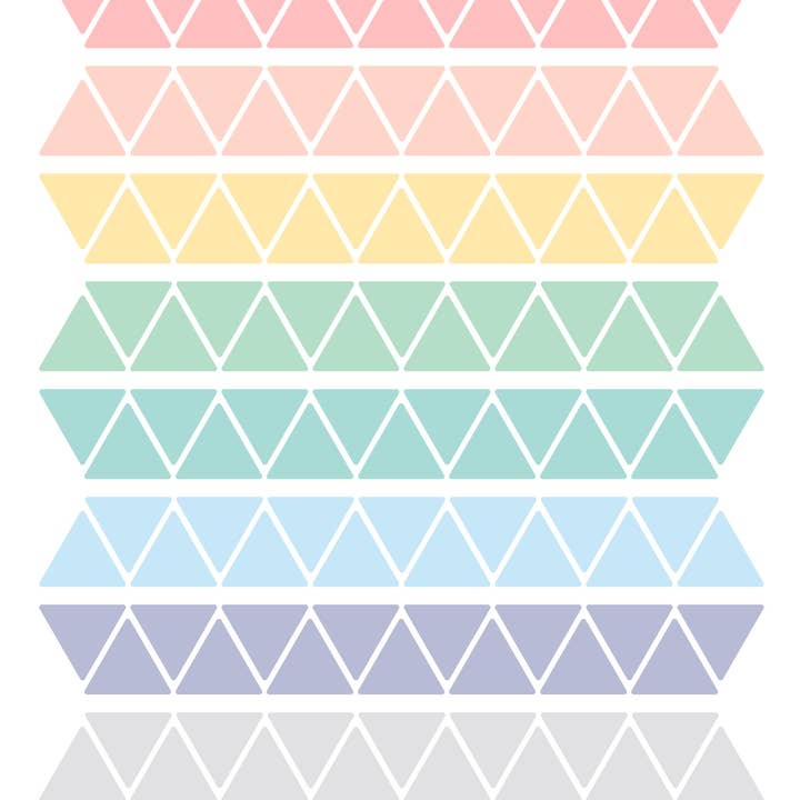 minimoi - Wholesale Wall Decor - Kids & Baby - Pastel Colors Triangle Stickers