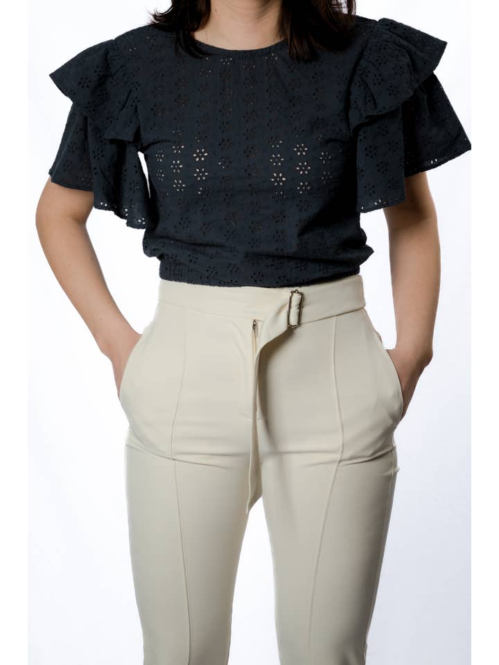 CBYOU - Wholesale Blouse - Dames - Damestop in Engels borduurwerk6