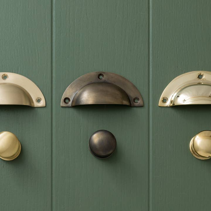 Brass bee - Wholesale Knob/Pull - Solid Brass Victorian Kitchen Cabinet Knobs and Round Cup Pulls
