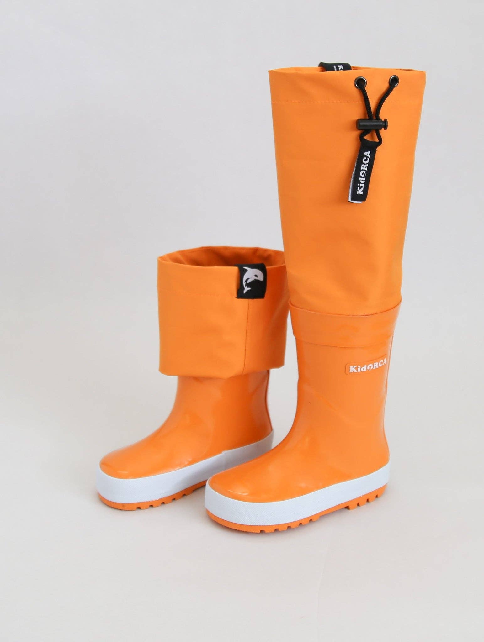 KID.ORCA – Großhandel Gummistiefel – Kinder – Kinder-Regenstiefel mit Überknie-Wathosen – Cheddar4