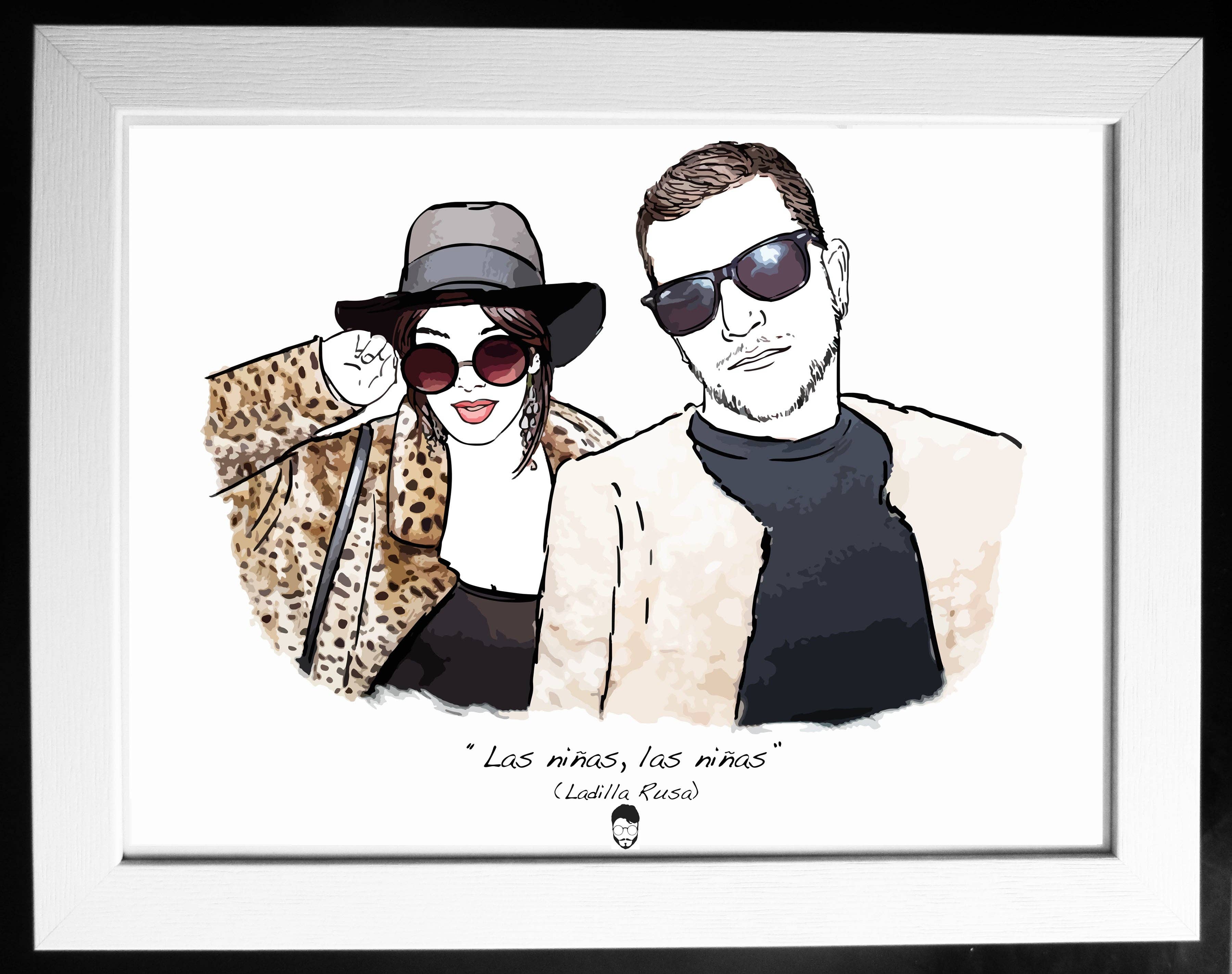 El loco del Pelo Rizo - Wholesale Art Print - Russian Ladilla0