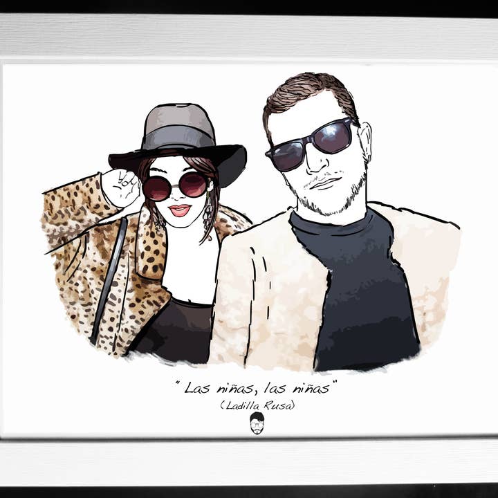 El loco del Pelo Rizo - Wholesale Art Print - Russian Ladilla0