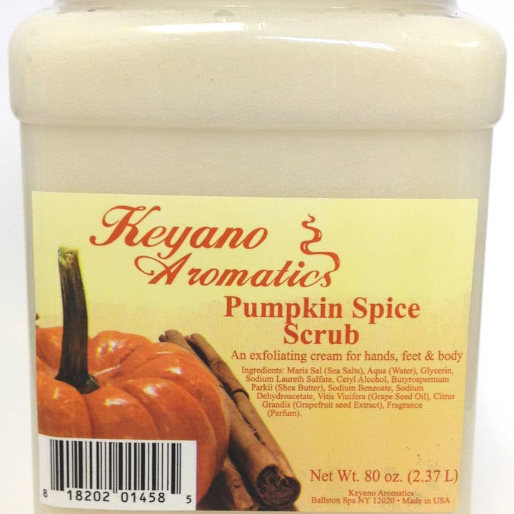 Keyano Aromatics - Wholesale Body Scrub/Exfoliant - Pumpkin Spice Scrub 80 oz.
