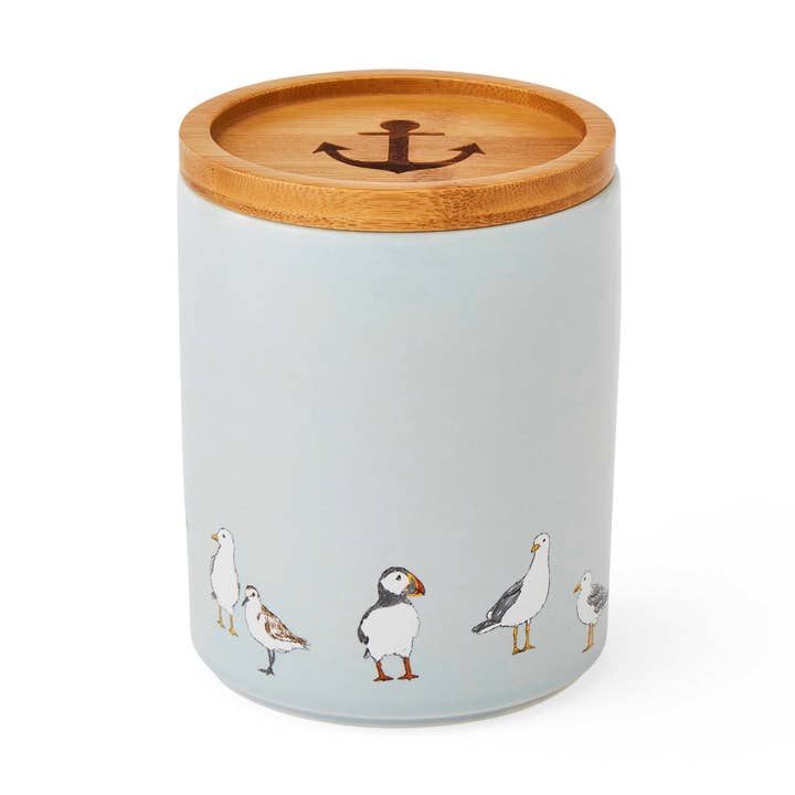 Medium Canister Coastal Birds for wholesale by Cooksmart