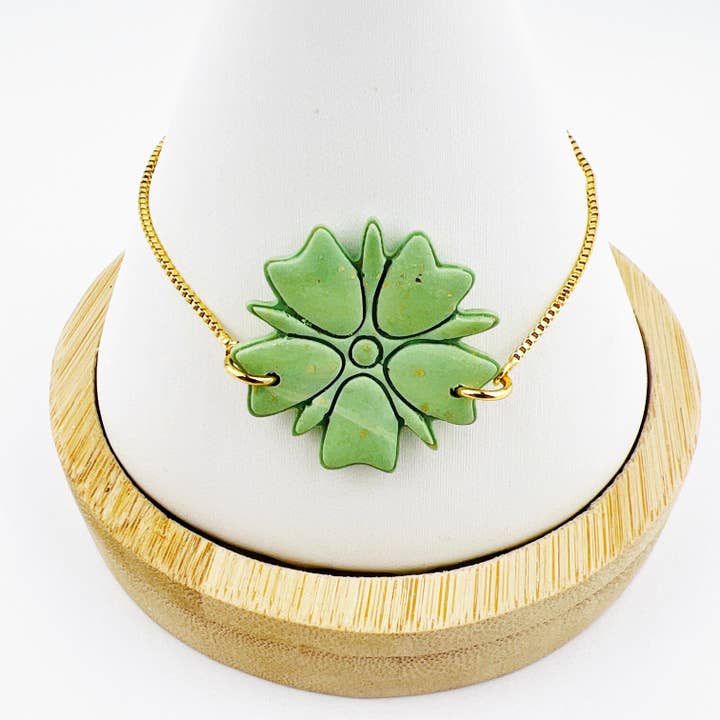 Four Leaf Clover Justerbart kædearmbånd for engroshandel hos Emaloe’s Thingys