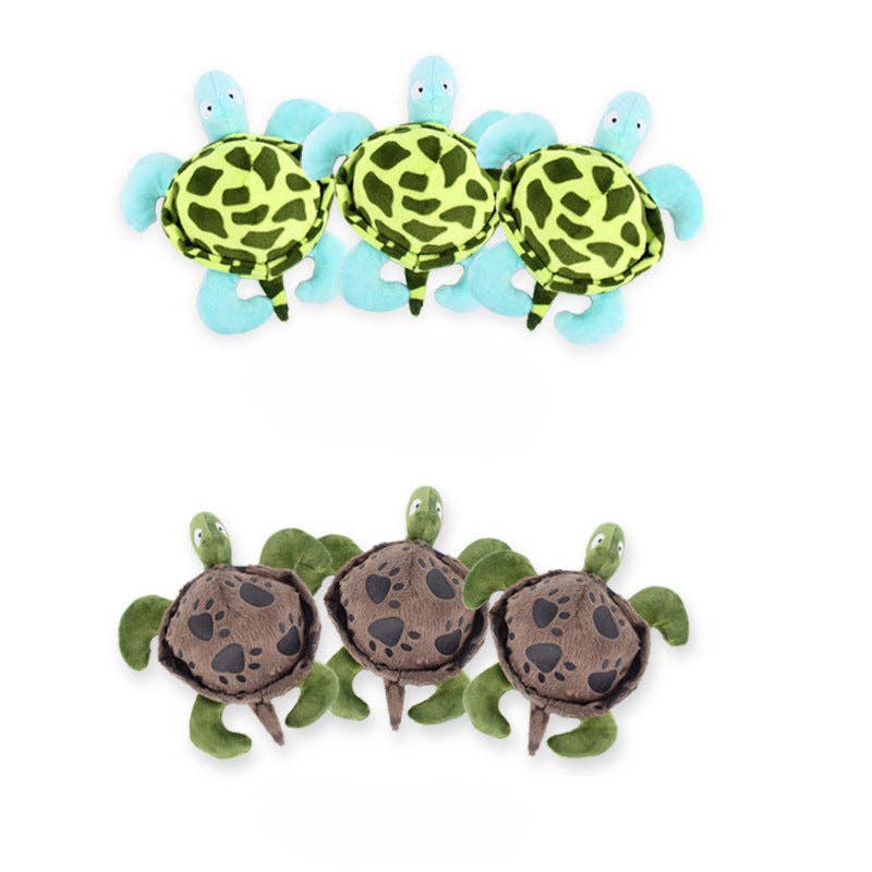 Cheerhunting – wholesale Mjukisdjur - Hund – Petkin - Plysch Sound Turtle hundleksak för liten medelstor hund5