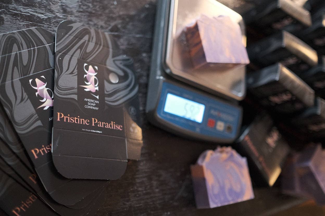 American Soap Company, LLC - Vente Pains de savon - Barre de savon artisanale de luxe parfumée Pristine Paradise9