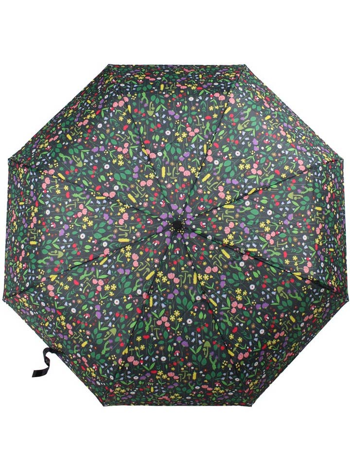 Danumbrella Black BOTANICAL for wholesale by Danefae København