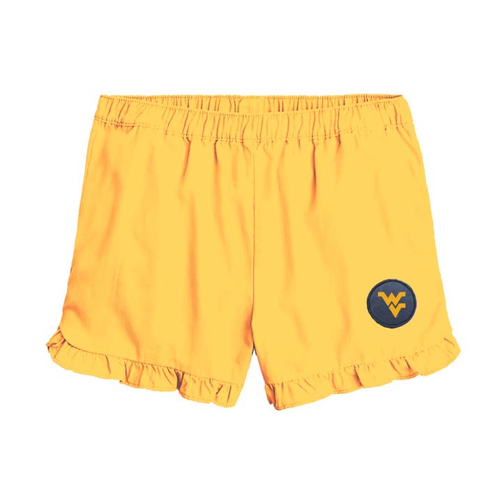 West Virginia Mountaineers Infant Ruffle Short for wholesale by Wes and Willy