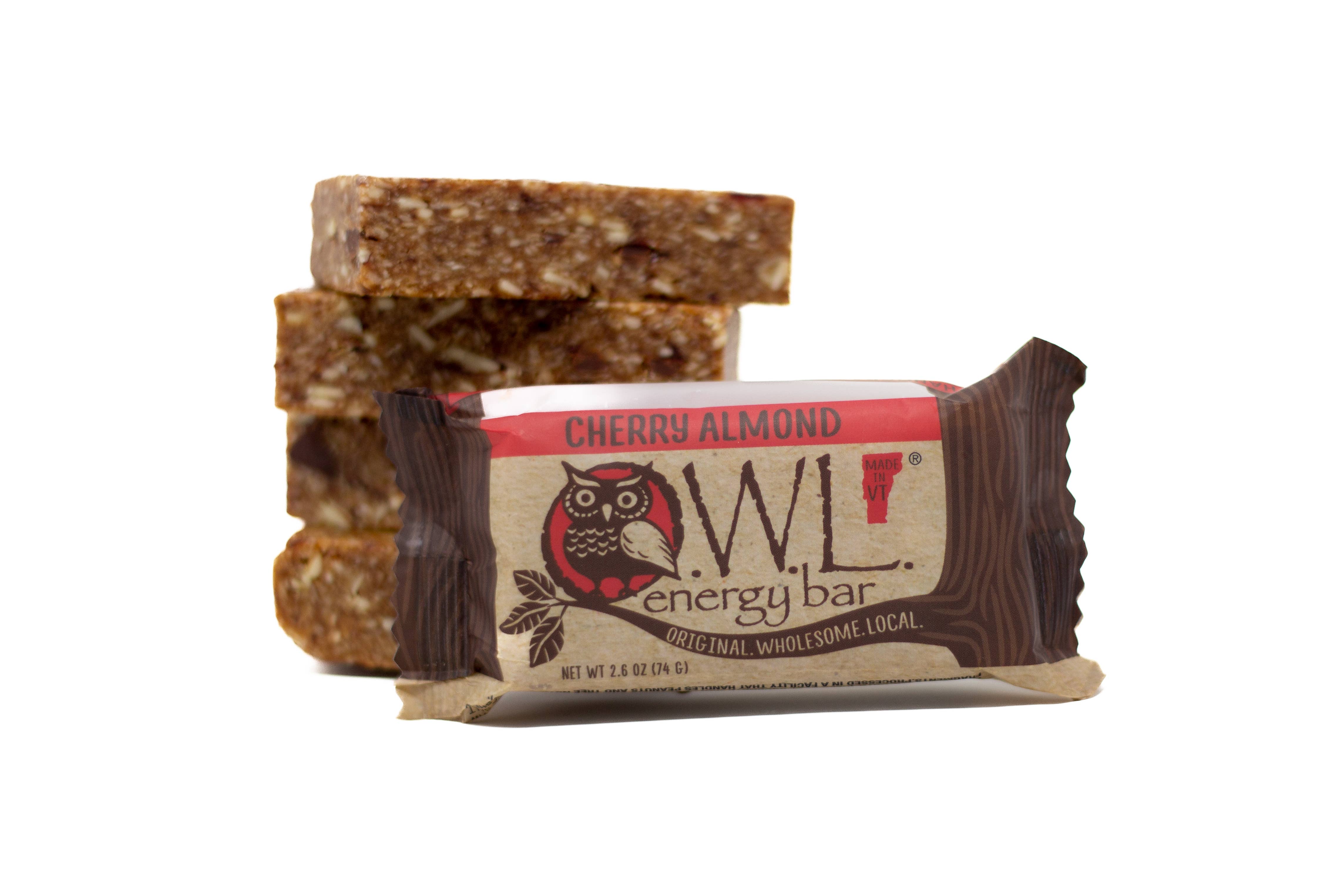 Owl Energy Bar - Wholesale Snack Bar - Cherry Almond OWL Energy Bar (Case of 24)1