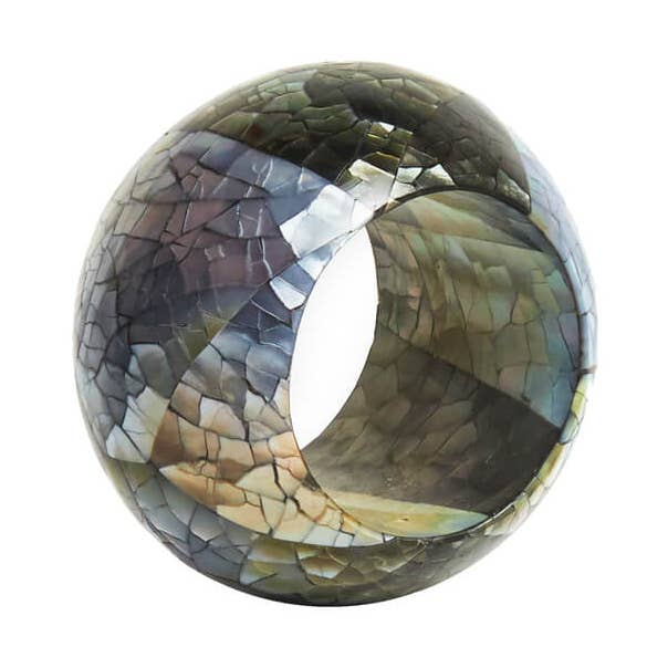 Pearl Napkin Rings - Black for wholesale by Von Gern Home