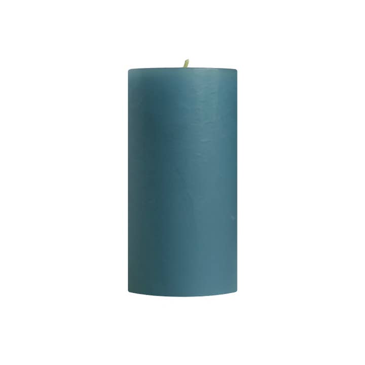 Mole Hollow Candles - Wholesale Pillar Candle - Colonial Blue Unscented Pillar Candles - 3x3", 3x6", 3x9"3