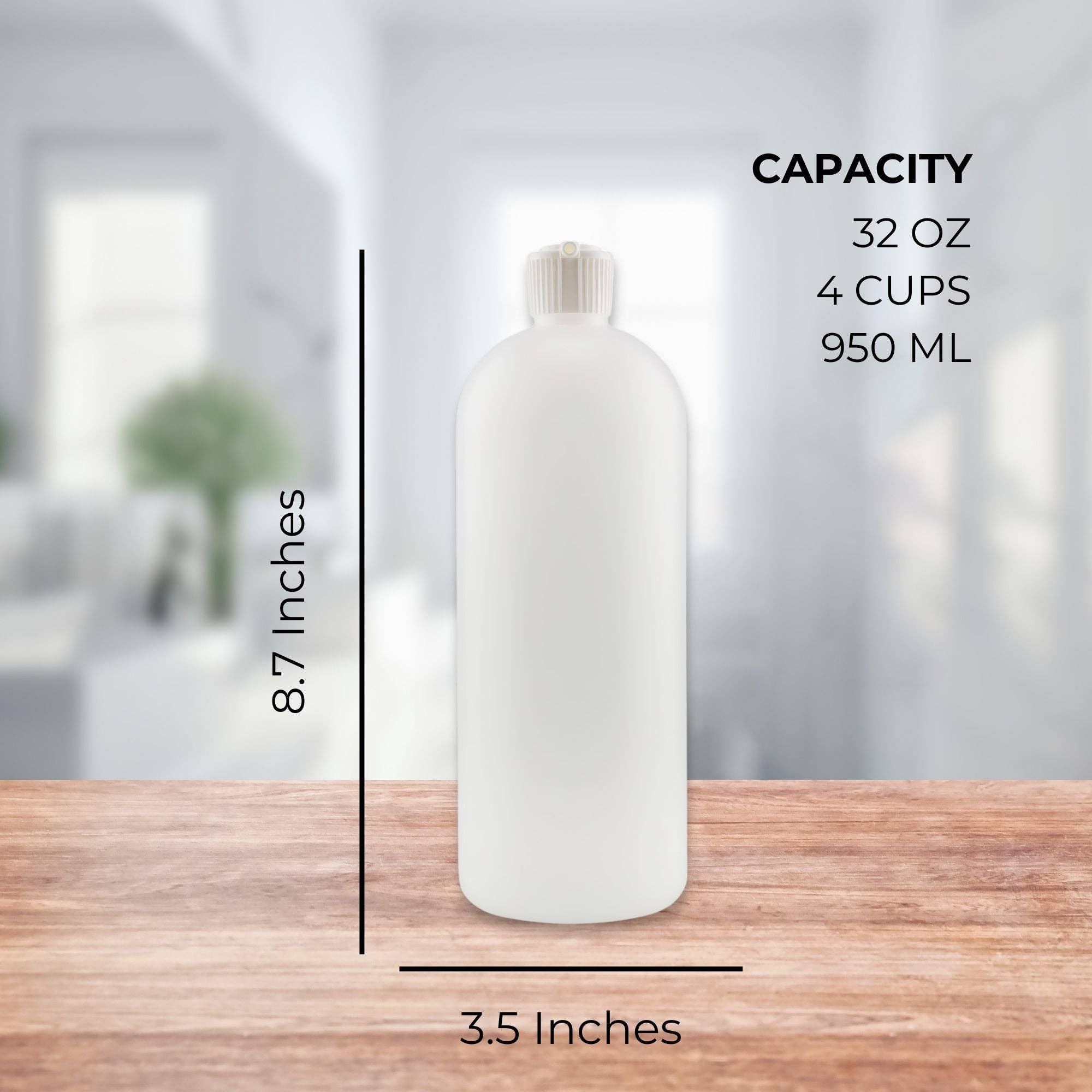 Kurated Korner - Wholesale Spray Bottle - Cornucopia 32oz Flip Top Plastic Squeeze Bottles (4pk)5