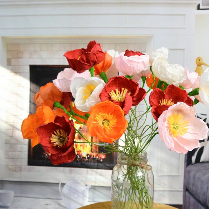 Beautiful Things By Bec - Wholesale Artificial Flowers - Paper Poppies