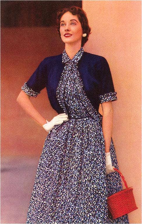 Found Image Press - Wholesale Briefpapier/indexkaartenset - Wenskaart FN-62 jurk uit de jaren vijftig0