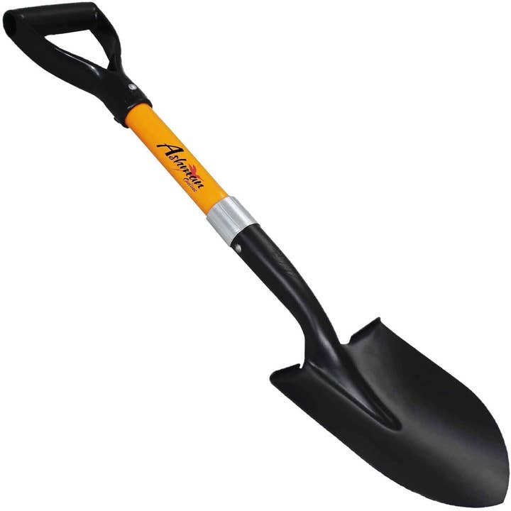 Ashman Online - Wholesale Garden Tool - Ashman Round Shovel (Medium) – (2 Pack) – 27 Inches in Length, Durable Handle, Round Shovel with Comfortable Grip with a Sturdy Blade, Multipurpose Premium Round Point Blade Shovel.3