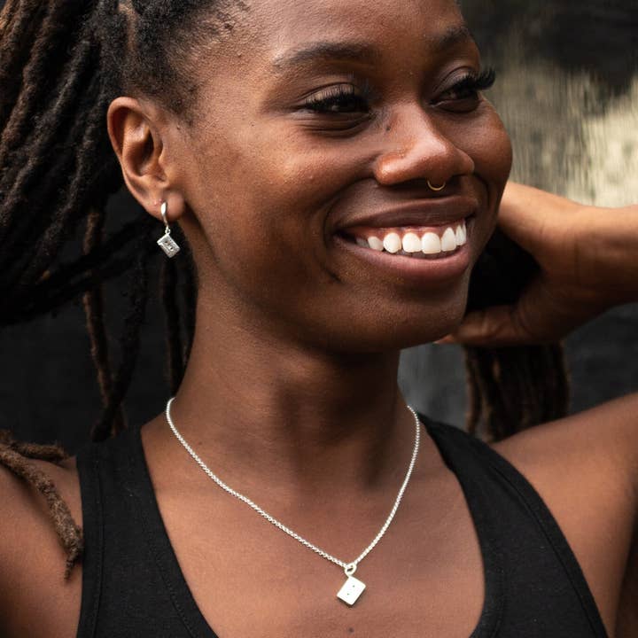 Scream Pretty - Recycled Sterling Silver Jewellery – wholesale Pendant/charm necklace – Mix Tape Necklace3