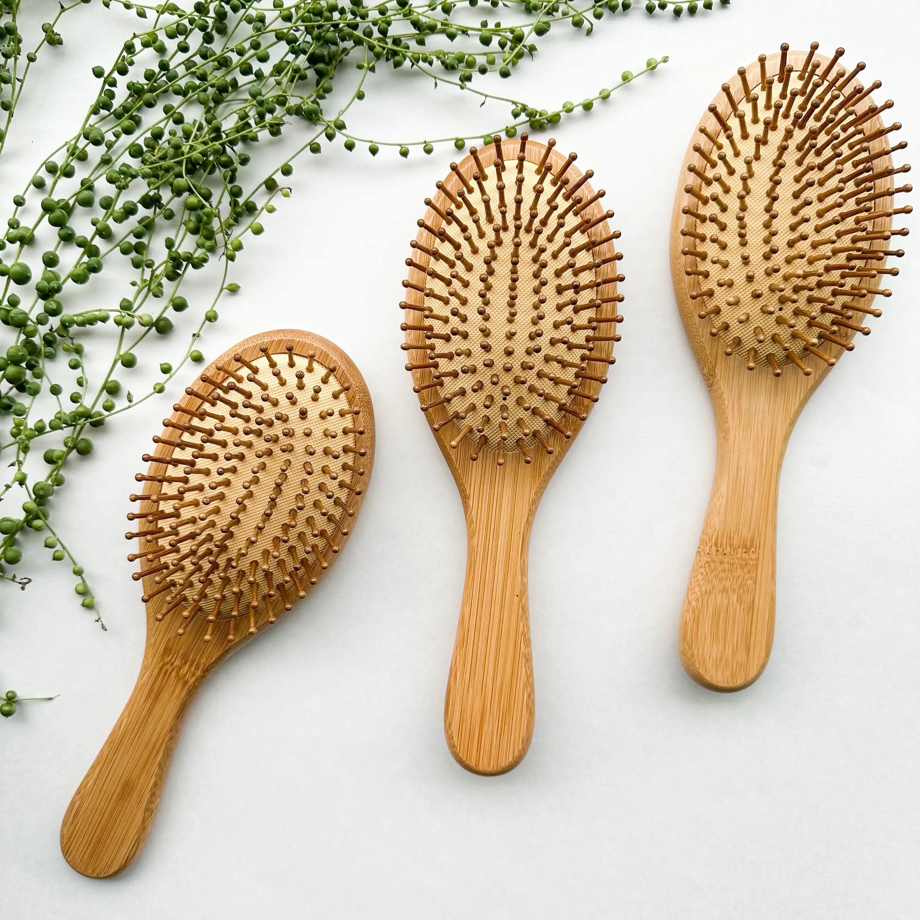 Smile Boutiques - Wholesale Hair Brush/Comb - Detangling Bamboo Hair Brush - Plastic Free Biodegradable5