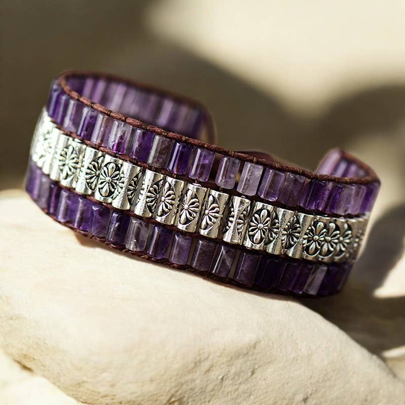 Cape Diablo - Wholesale Beaded Bracelet - Antique Amethyst Bracelet2