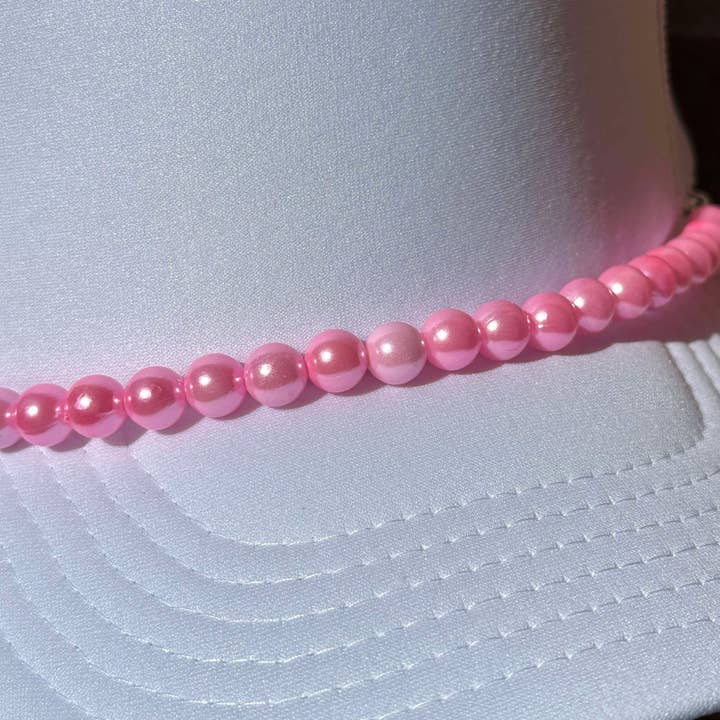 Very Cherry - Wholesale Hat Accessory - Women's - Pink Pearl Trucker Hat Chain1
