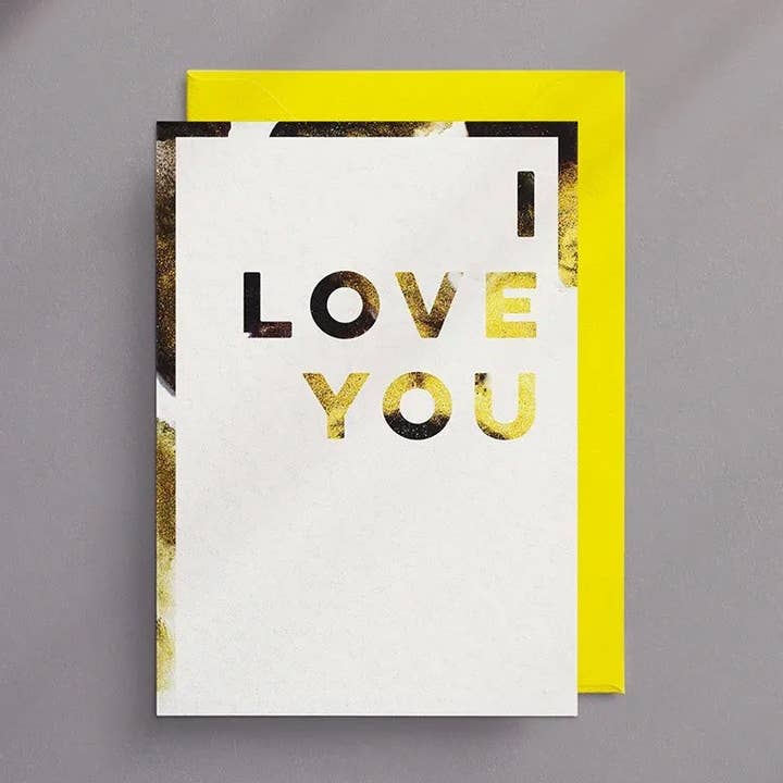 Ich liebe dich - Grußkarte für den Großhandel von Wendy Bell Designs