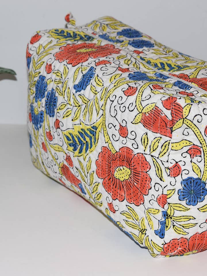 Jumbo Waterproof Toiletry Bag | Red Poppies for wholesale by Amisha