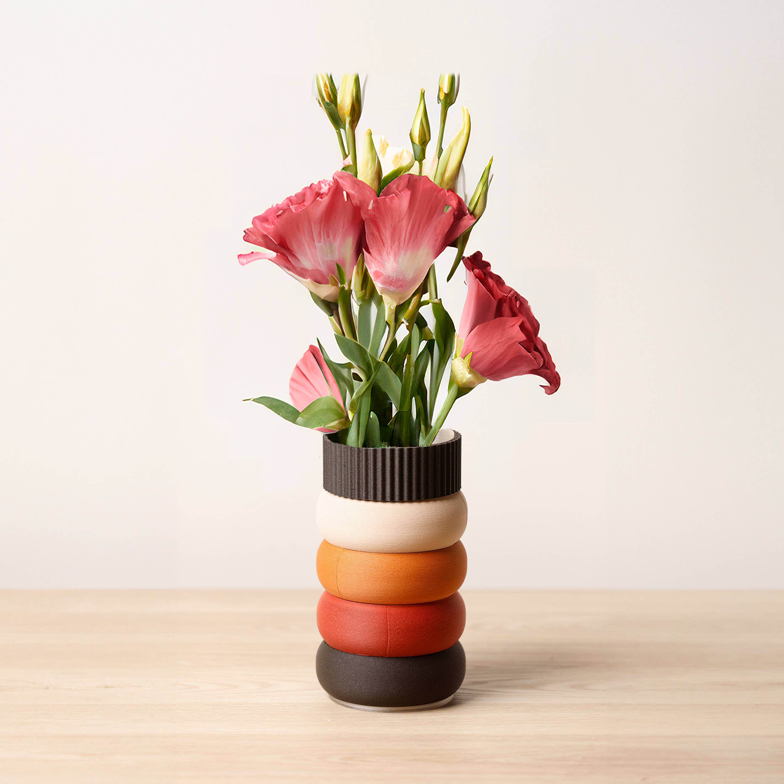 Copo Design - Wholesale Vase - Modular, watertight vase - Wooden base, modern, minimalist3