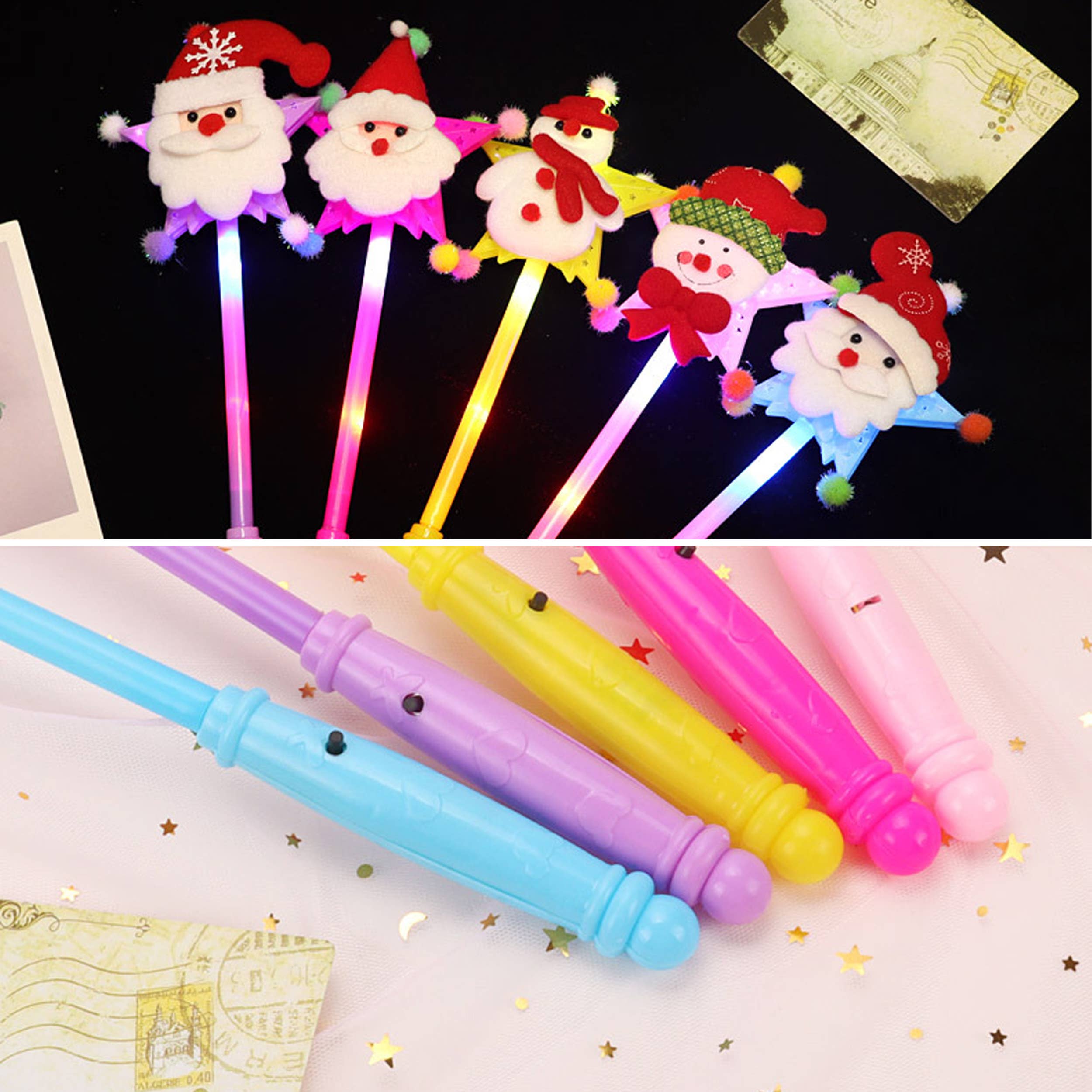 Pagdee Kids Juniors – wholesale Trollstav - Barn – Semesterdekoration LED-upplyst ihålig stjärnmagisk stav för barn3