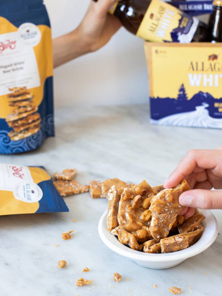 Allagash Beer Brittle for wholesale by Bixby Chocolate