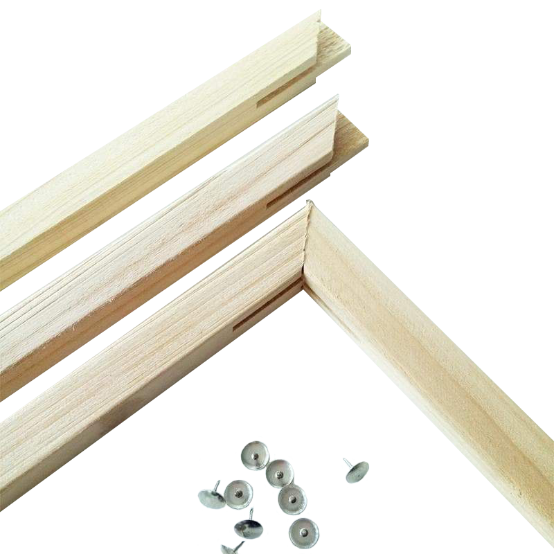 Winnie's Picks - Venta al por mayor Kit de manualidades - Juego de 4 camillas de madera - camillas de lona - marco3