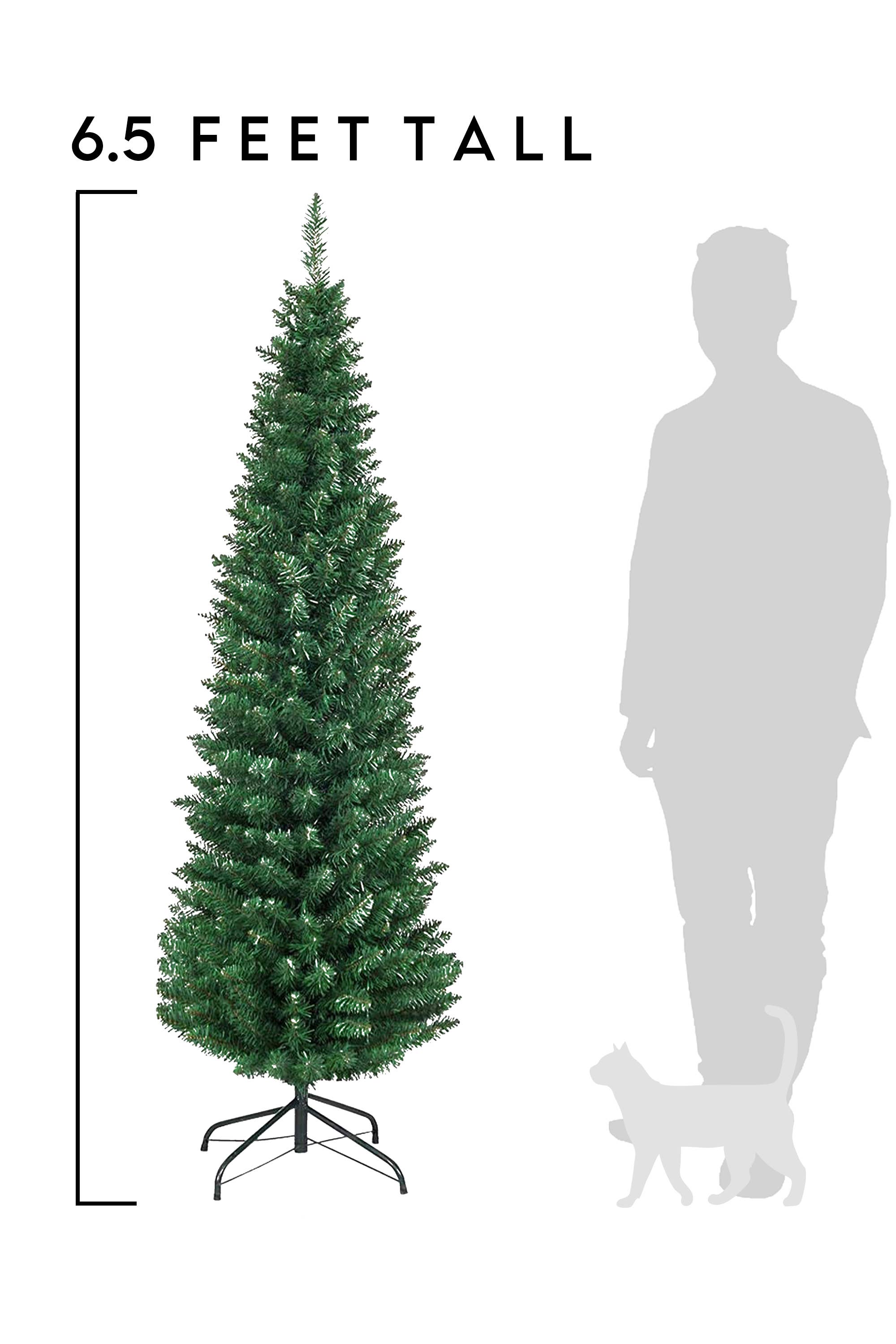 Perfect Holiday - Vendita all'ingrosso Alberi di Natale finti - Albero di Natale a matita da 6,5 piedi Slim Abete di Tiglio Artificiale0
