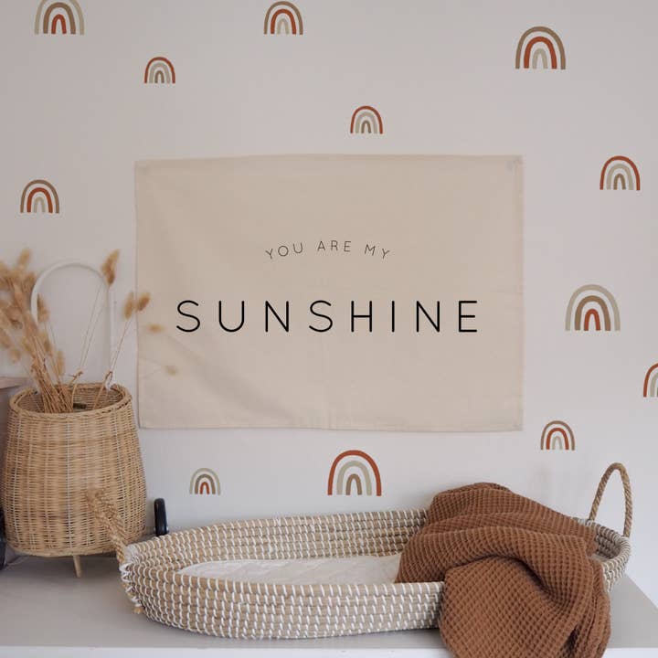 You Are My Sunshine Wall Hanging 50x70cm - more colours for wholesale by Little M