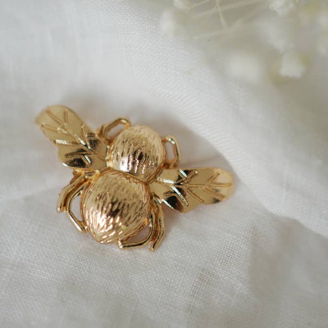 Farah Gold Beetle Hair Clip for wholesale by Bohomane