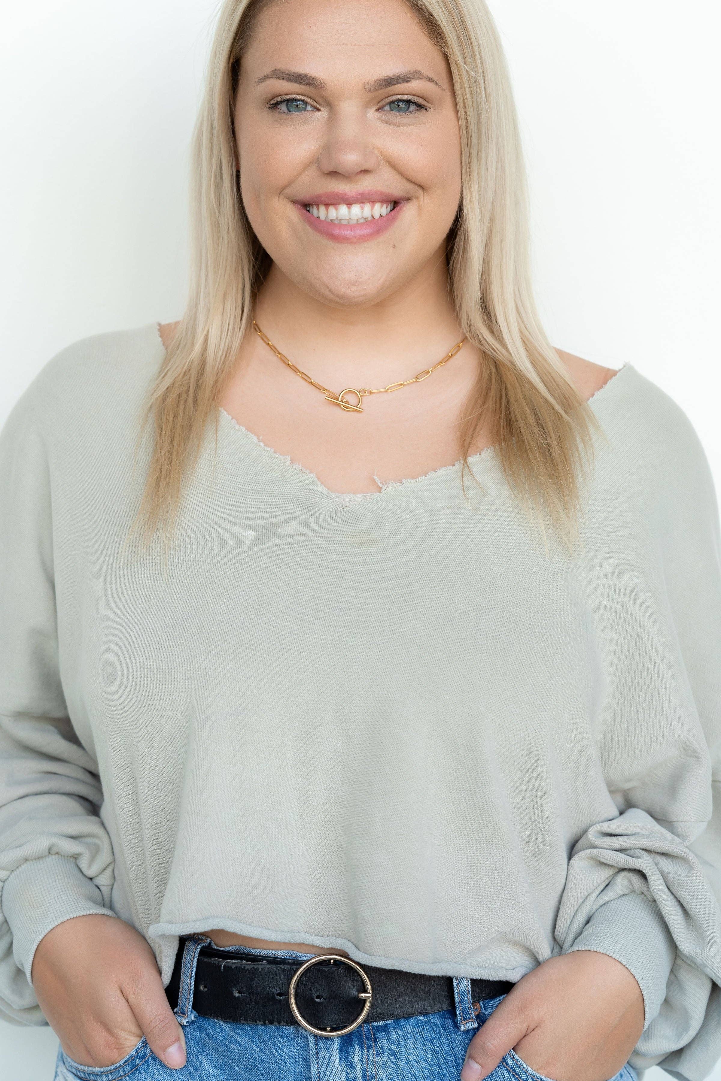 Spiffy & Splendid - Venta al por mayor Collares de cadenas y eslabones - Cadena de sujetapapeles plateada de lujo, 18 pulgadas12