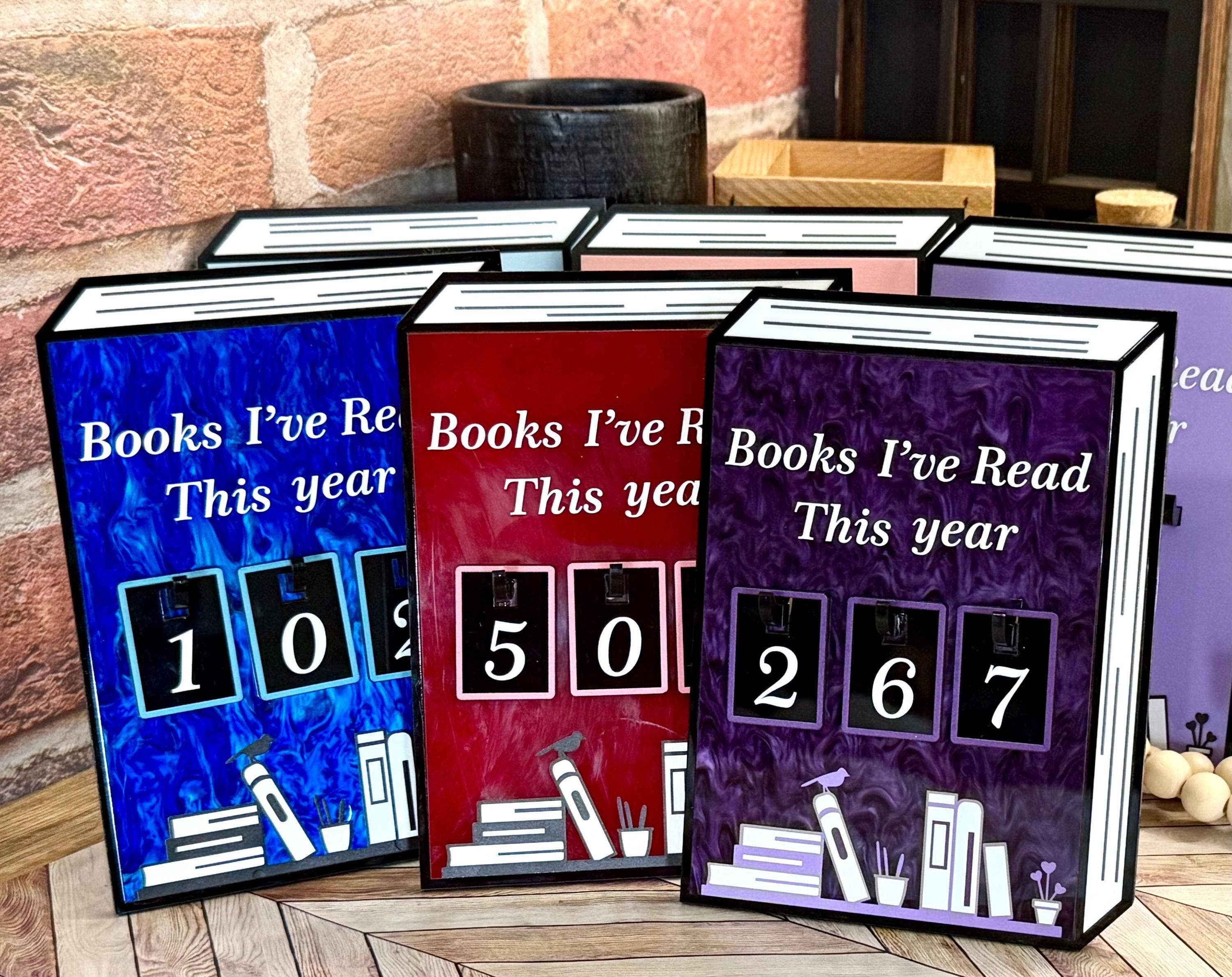 Briar layne - Wholesale Bookcase - Acrylic Yearly Book Counter for Bookshelf Decor 1