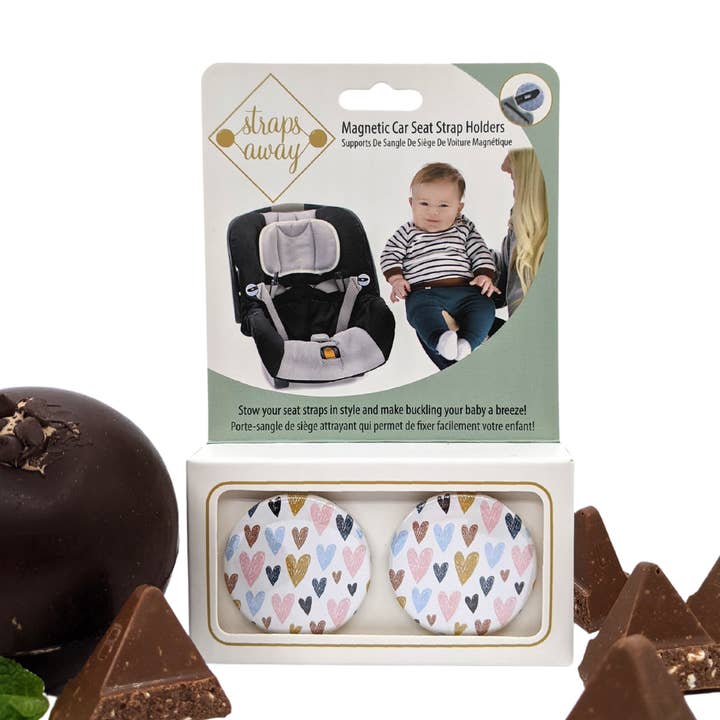 All You Need is Love - Magnetic Car Seat Strap Holders for wholesale by StrapsAway Ltd.