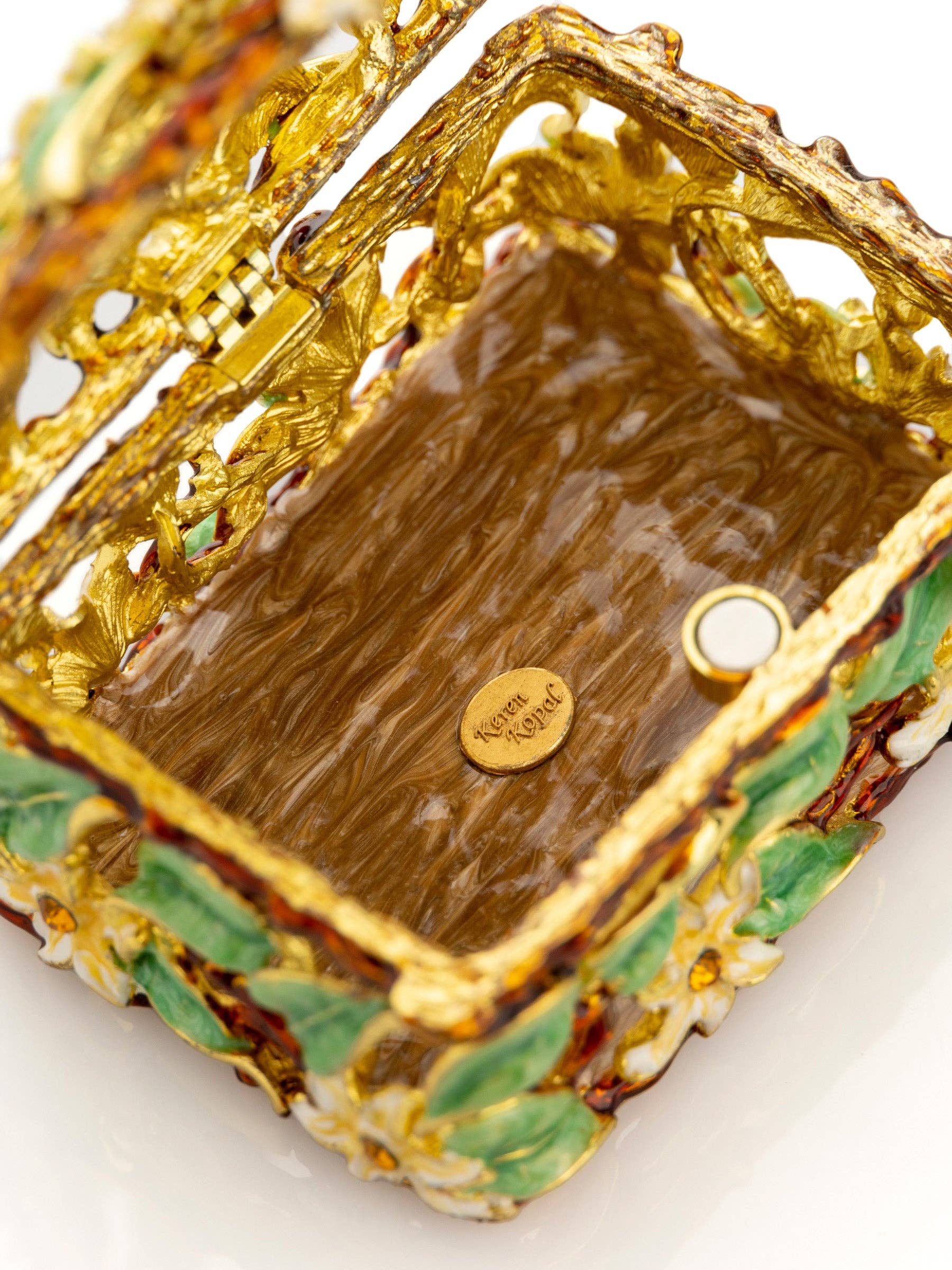 Keren Kopal - Wholesale Jewelry Box/Organizer - Decorated Flowers Trinket Box9