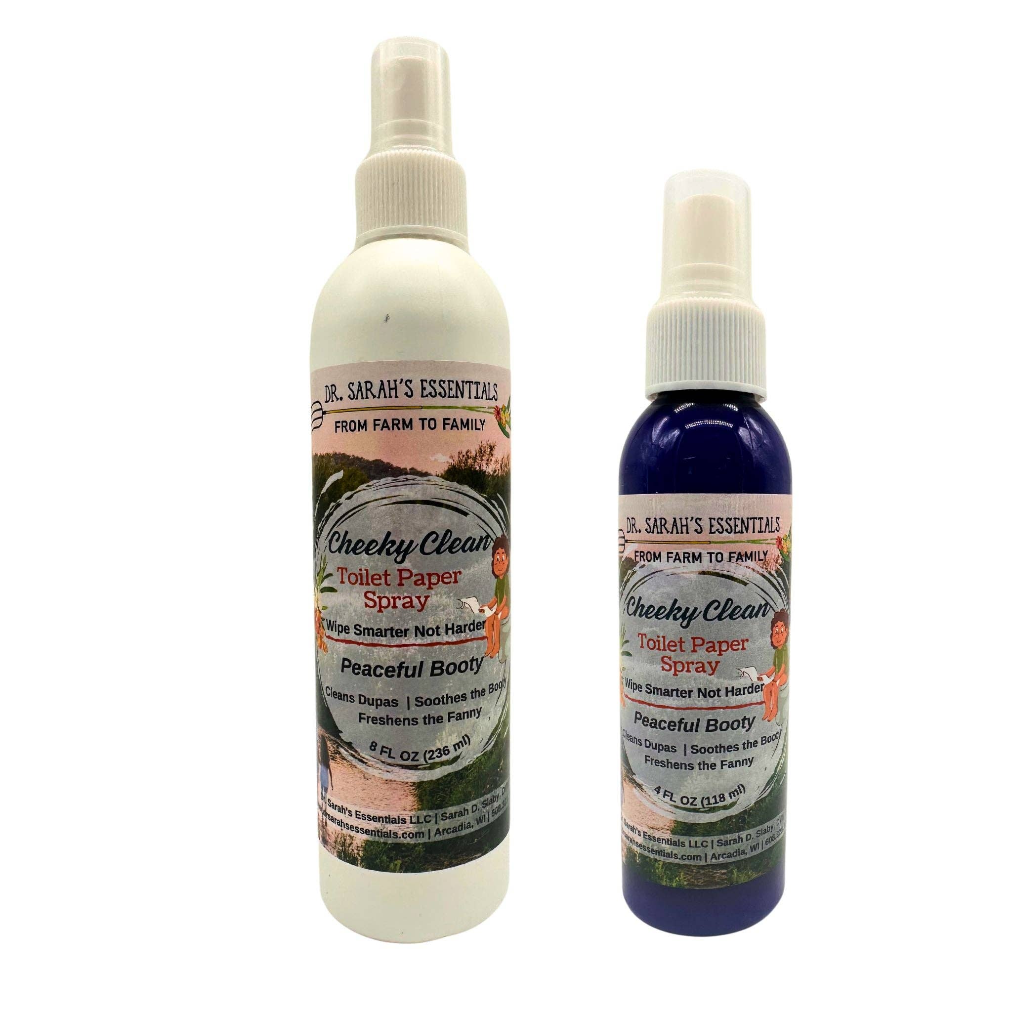 Dr. Sarah's Essentials LLC - Wholesale Toilet Spray - Cheeky Clean Toilet Paper Spray2