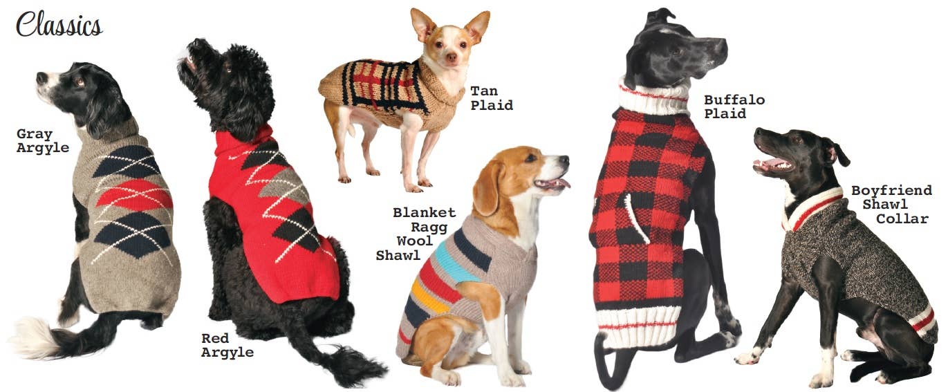 CHILLY DOG LLC - Vendita all'ingrosso Maglione - Cani - Buffalo Plaid - Maglione per cani1