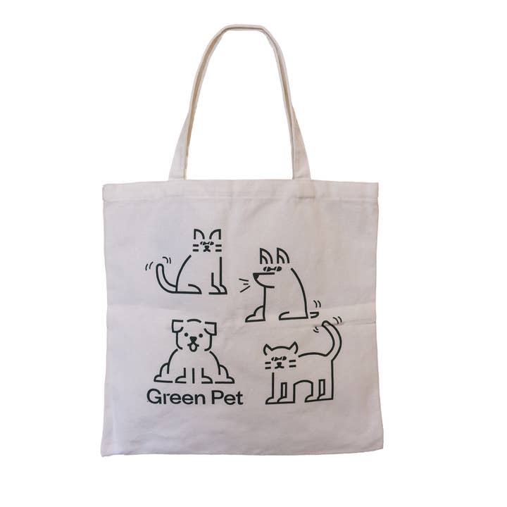 Organic Pet Print Tote Bag for wholesale by The Green Pet Shop