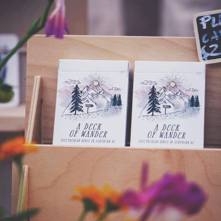 A Deck of Wander - Spectacular hikes around Southern BC for wholesale by Anja Jane
