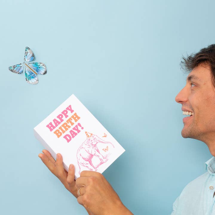 TOPS Malibu – Großhandel Scherz-/Geschenkartikel – Flying Magic Butterfly® - Regenbogen - Verschiedene Farben