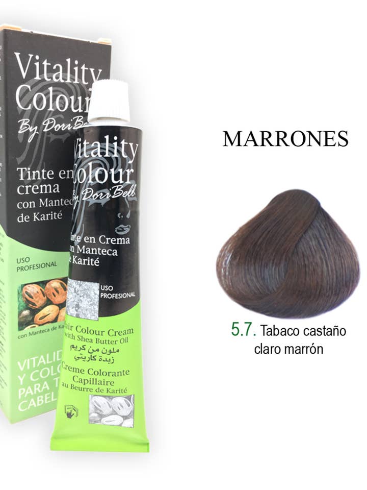 VITALITY COLOUR professional cream dye 60ml. TONE 5.7 for wholesale by sesioMWorld - M·O·I Professional