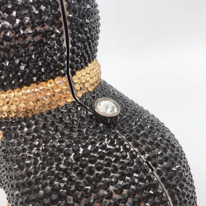 Black Kitty Rhinestone Clutch Bag HB1973 for wholesale on Faire3