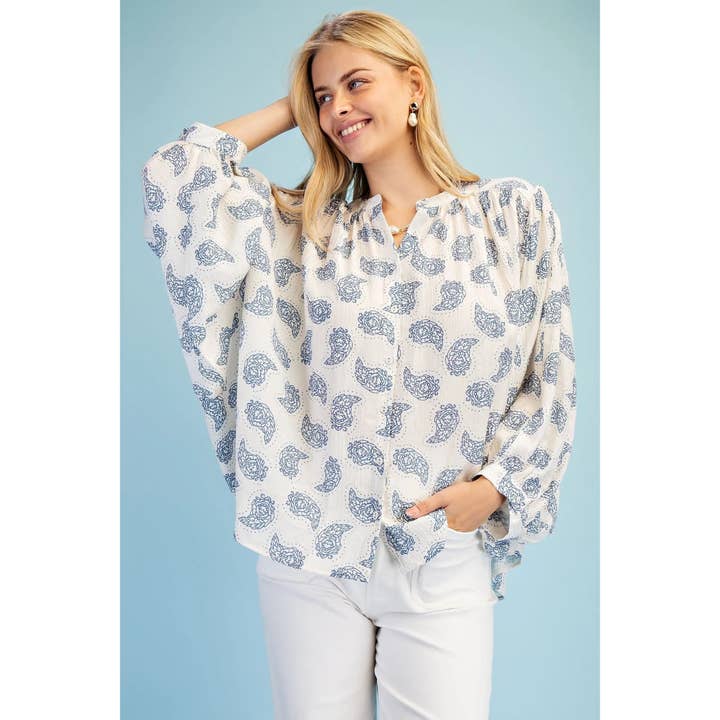 Blouse imprimée pour la vente par STYLE USA